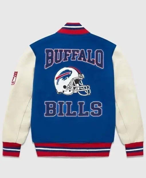 Mens Buffalo Bills Wool Varsity Jacket Back