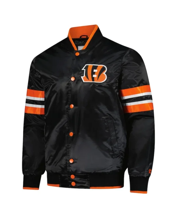 Men's Cincinnati Bengals Black Scout I Varsity Jacket