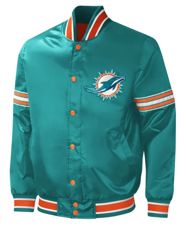 Mens Miami Dolphins Letterman Jacket