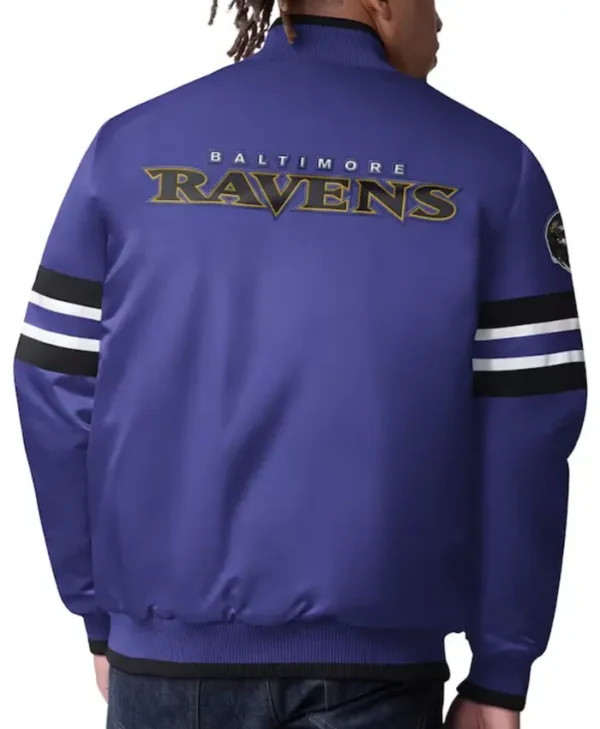 The Scout I Ravens satin bomber Jacket