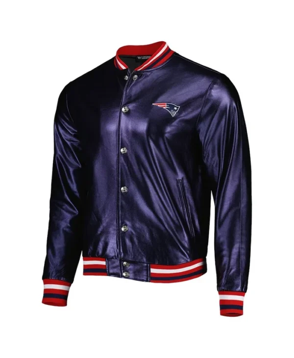 new-england-patriots-navy-metallic-jacket